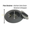 Flex Strainer Kitchen Sink Drain Strainer & Stopper BL,  DPFS1010-1